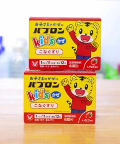 Bột trị cảm cúm Taisho Pabron Kids 12 gói 2 (1)