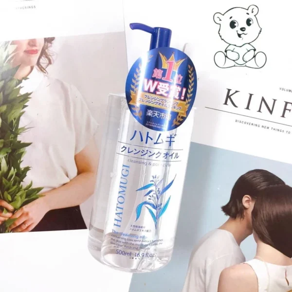 Dầu Tẩy Trang Hatomugi Ý Dĩ 500ml Dưỡng Ẩm, Làm Sáng Da 2