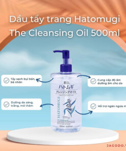 Dầu Tẩy Trang Hatomugi Ý Dĩ Dưỡng Ẩm, Làm Sáng Da 500ml 2