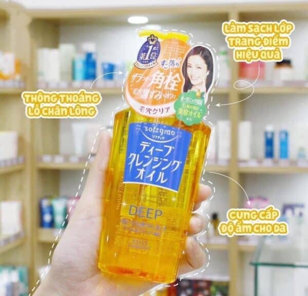Dầu tẩy trang Kose softymo Deep Cleansing Oil của Nhật 230ml 1