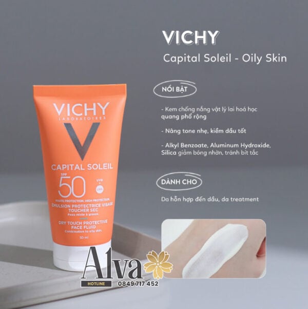 Kem Chống Nắng Vichy Capital Soleil Dry Touch Bảo Vệ Da Mặt 2 (1)
