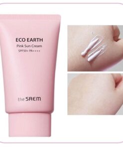 Kem chống nắng The Saem Eco Earth Pink Sun Cream hồng (1)