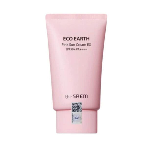 Kem chống nắng The Saem Eco Earth Pink Sun Cream hồng 23 (1)