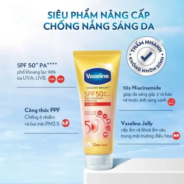 Kem chống nắng body Vaseline 50X SPF 50 PA++++ 3 (1)