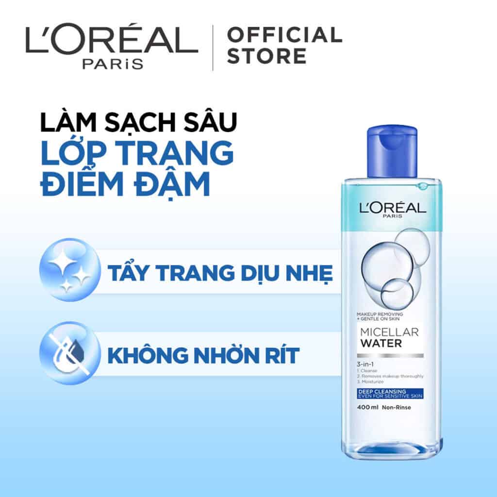 Nước Tẩy Trang Loreal Paris Xanh đậm