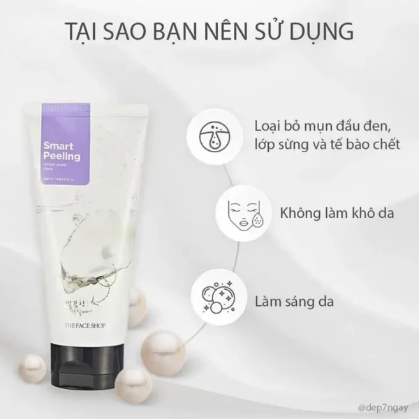Tẩy Tế Bào Chết Ngọc Trai The Face Shop Smart Peeling 120ml (1)