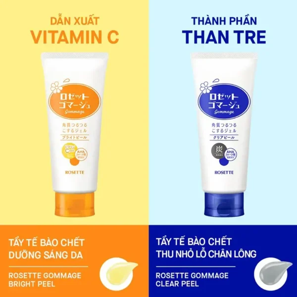 Tẩy Tế Bào Chết Rosette Dưỡng Sáng Da Gommage Bright Peel 180G 3 (1)