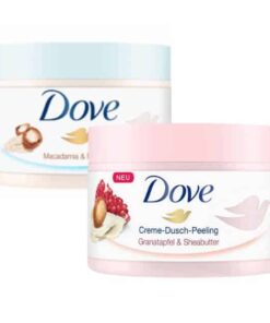 Tẩy tế bào chết Dove Lựu Bơ và Macca sữa gạo (nội địa Đức) 225ml (1)